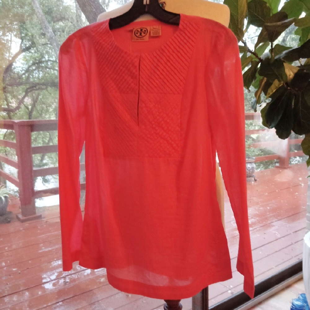 Tory Burch Pink Cotton Top Tunic 2 New with Tag